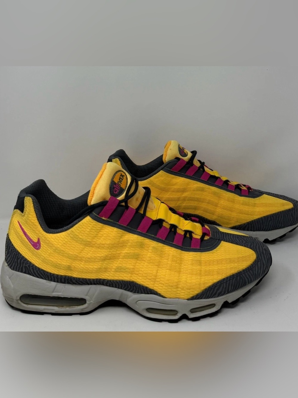 Nike Air Max 95 Premium Tape Laser Orange Zebra Men's Size 14 (599425-860)